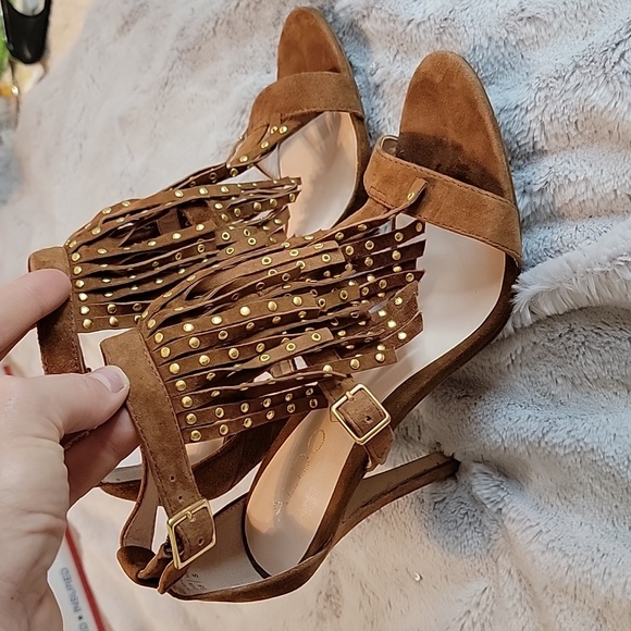 ALDO Fringe Strappy Heels - Picture 2 of 7